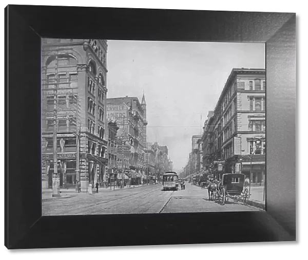 Broadway, north from Chestnut Street, St. Louis, c1897. Creator: Unknown