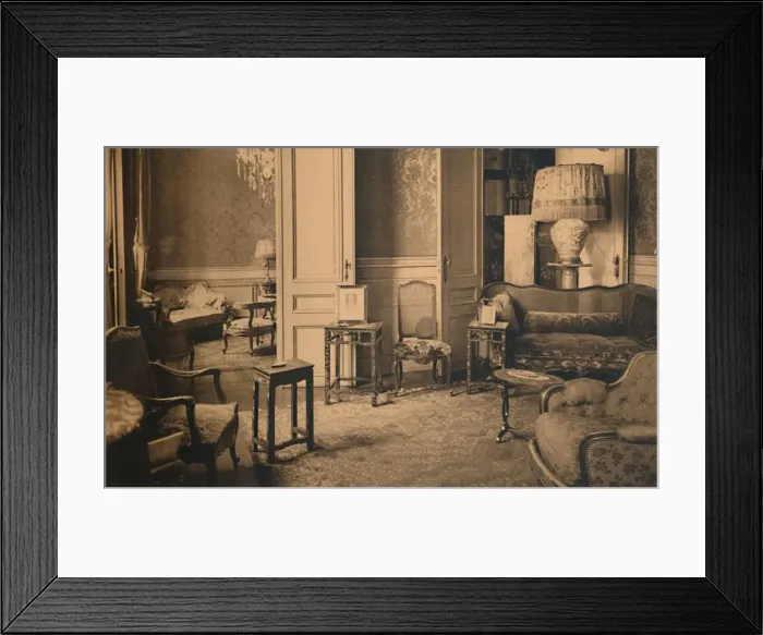 Framed Print : Waiting room in the Ministers office at the Cuban Embassy in Brussels, Belgium, 1927 Framed Print : Waiting room in the Ministers office at the Cuban Embassy in Brussels, Belgium, 1927