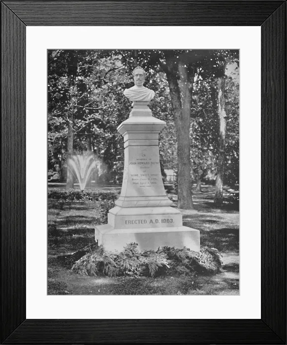 Framed Print : Grave of J. Howard Payne, Georgetown, D. C. c1897. Creator: Unknown Framed Print : Grave of J. Howard Payne, Georgetown, D. C. c1897. Creator: Unknown