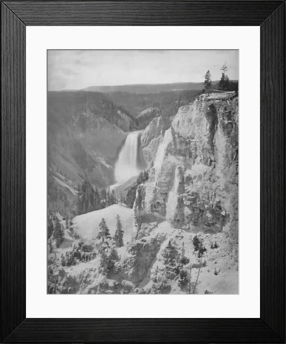 Framed Print : Lower Falls of the Yellowstone, Wyoming, c1897. Creator: Unknown Framed Print : Lower Falls of the Yellowstone, Wyoming, c1897. Creator: Unknown