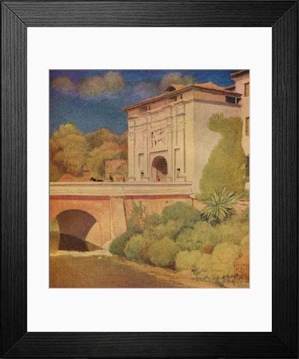 Framed Print : Porta Cavour, Treviso, 1934, (1936). Creator: Joseph Edward Southall Framed Print : Porta Cavour, Treviso, 1934, (1936). Creator: Joseph Edward Southall