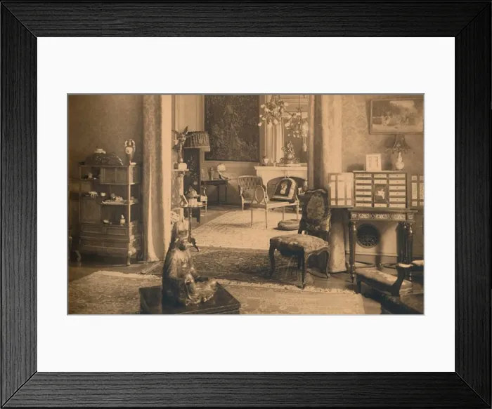 Framed Print : Louis XIV Room at the Cuban Embassy in Brussels, Belgium, 1927. Creator: Unknown