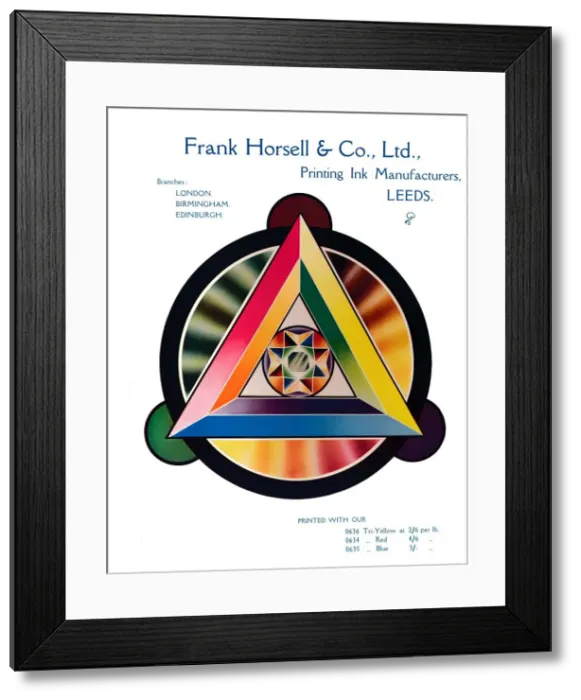 Framed Print : Advert for Frank Horsell & Co Ltd, 1909. Creator: Unknown Framed Print : Advert for Frank Horsell & Co Ltd, 1909. Creator: Unknown