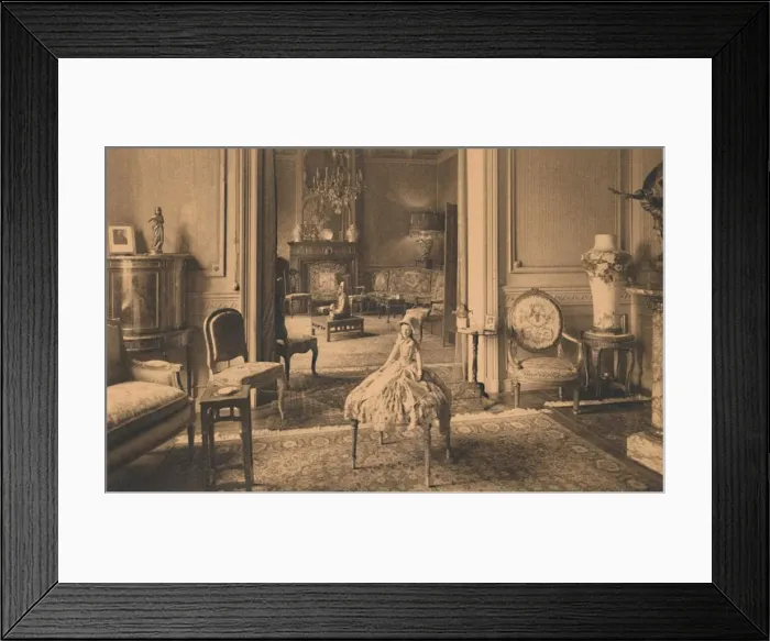 Framed Print : Louis XVI Room at the Cuban Embassy in Brussels, Belgium, 1927. Creator: Unknown Framed Print : Louis XVI Room at the Cuban Embassy in Brussels, Belgium, 1927. Creator: Unknown
