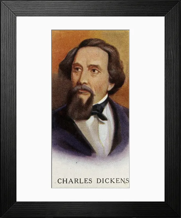 Framed Print : Charles Dickens, 1927. Creator: Unknown Framed Print : Charles Dickens, 1927. Creator: Unknown