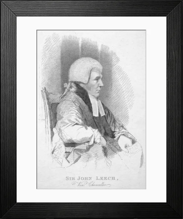 Framed Print : Sir John Leech, Vice Chancellor, c1820. Creator: T Wright Framed Print : Sir John Leech, Vice Chancellor, c1820. Creator: T Wright