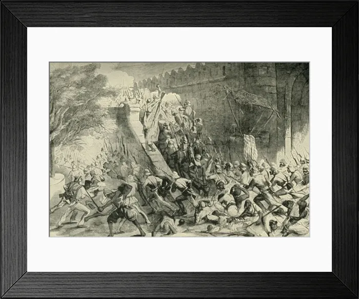 Framed Print : The Taking of the Kashmir Gate, (1901). Creator: Unknown Framed Print : The Taking of the Kashmir Gate, (1901). Creator: Unknown