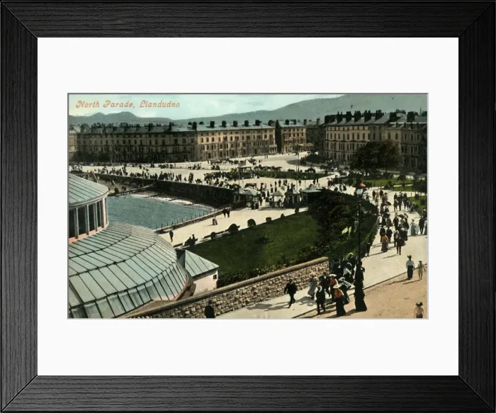Framed Print : North Parade, Llandudno, late 19th-early 20th century. Creator: Unknown Framed Print : North Parade, Llandudno, late 19th-early 20th century. Creator: Unknown