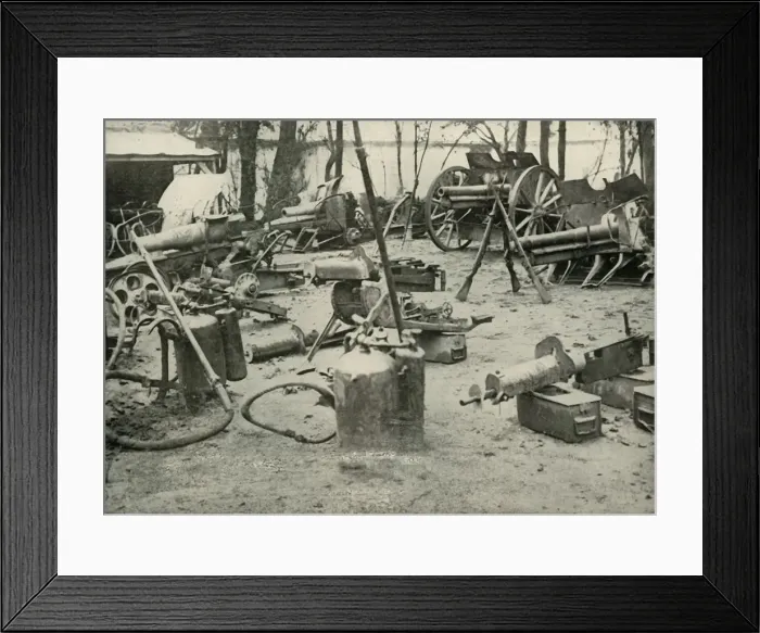 Framed Print : Some Spoils of the Battle-field, (1919). Creator: Unknown Framed Print : Some Spoils of the Battle-field, (1919). Creator: Unknown
