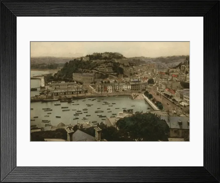 Framed Print : Torquay from Vane Hill, 1930. Creator: Unknown Framed Print : Torquay from Vane Hill, 1930. Creator: Unknown