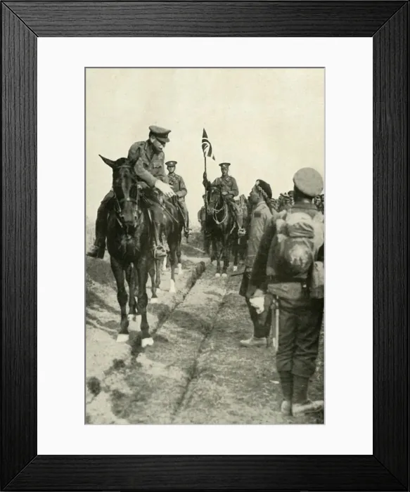 Framed Print : The Field-Marshal Thanking His Troops, (1919). Creator: Unknown Framed Print : The Field-Marshal Thanking His Troops, (1919). Creator: Unknown