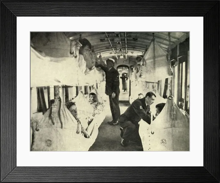 Framed Print : Red Cross Train, (1919). Creator: Unknown