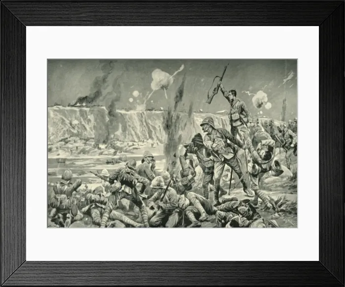 Framed Print : Paardeberg: The Assault on Cronjes Position, (1901). Creator: Unknown