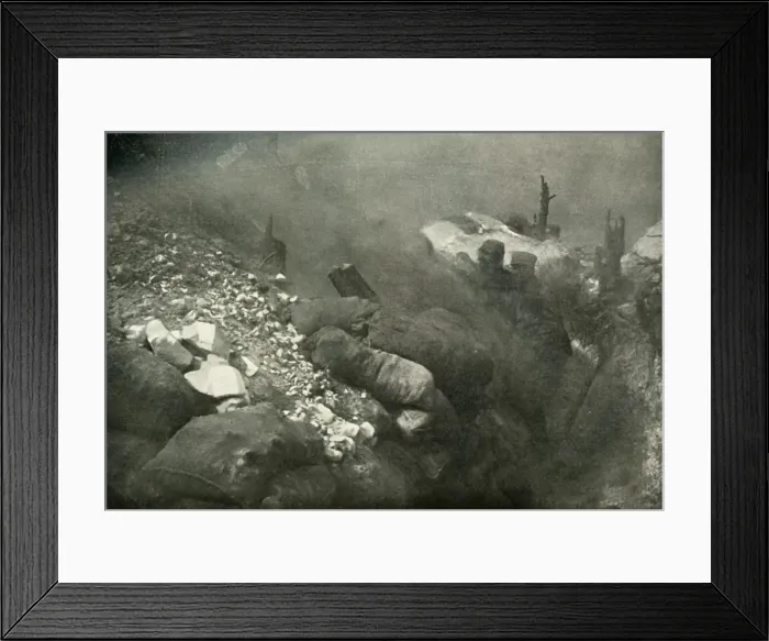 Framed Print : Trench Warfare in the Argonne, (1919). Creator: Unknown Framed Print : Trench Warfare in the Argonne, (1919). Creator: Unknown