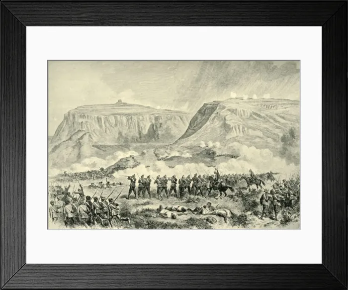 Framed Print : The Abyssinia Expedition: The Battle of Arogee... on Good Friday, April 10, 1868