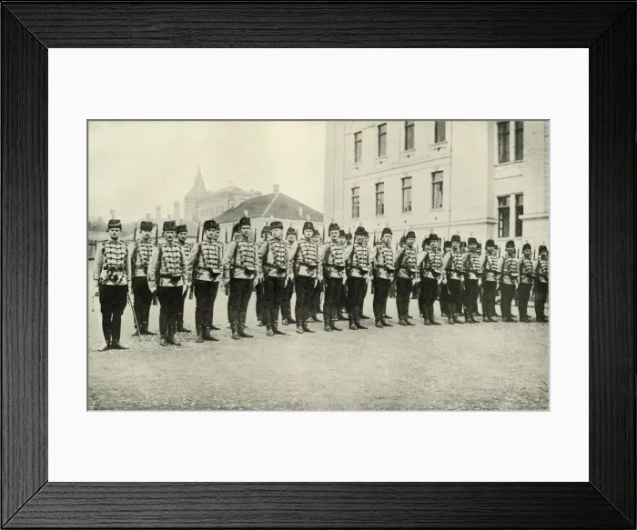 Framed Print : Servian Cavalry on Parade, (1919). Creator: Unknown Framed Print : Servian Cavalry on Parade, (1919). Creator: Unknown