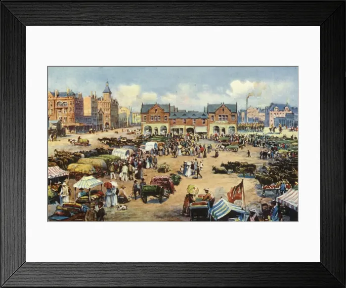 Framed Print : Market Square, Johannesburg, 1901. Creator: Unknown Framed Print : Market Square, Johannesburg, 1901. Creator: Unknown