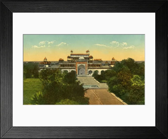 Framed Print : The Tomb of Akbar the Great Alias Sikandra, Agra, c1910. Creator: Unknown Framed Print : The Tomb of Akbar the Great Alias Sikandra, Agra, c1910. Creator: Unknown