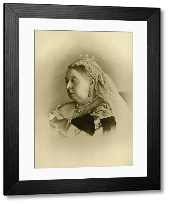 Framed Print : Queen Victoria, c1894, (1901). Creator: Hughes & Mullins Framed Print : Queen Victoria, c1894, (1901). Creator: Hughes & Mullins