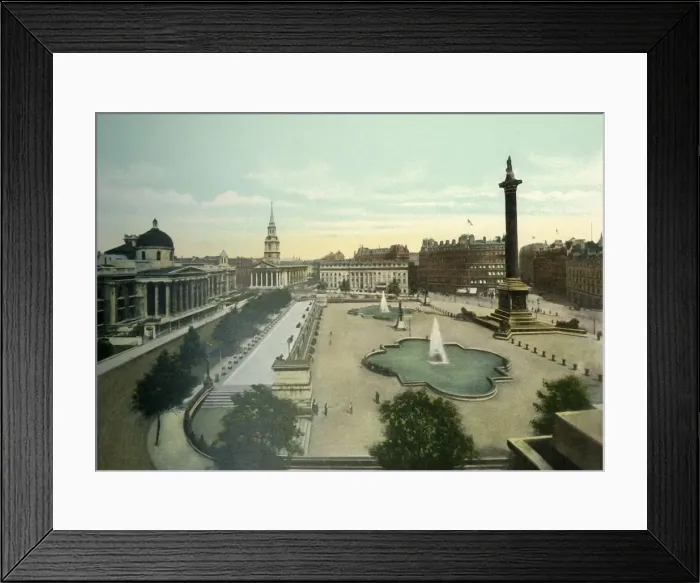Framed Print : Trafalgar Square, c1900s. Creator: Eyre & Spottiswoode Framed Print : Trafalgar Square, c1900s. Creator: Eyre & Spottiswoode