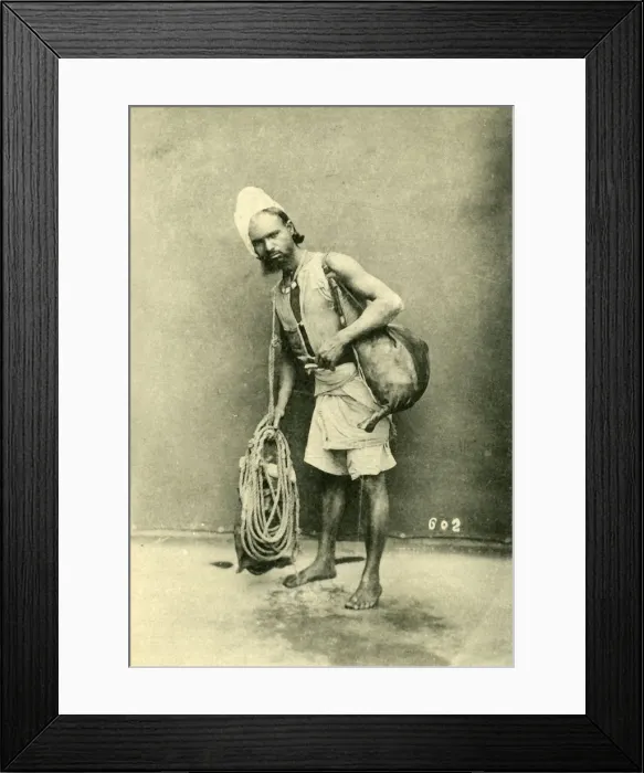 Framed Print : Bhisti. Creator: Unknown Framed Print : Bhisti. Creator: Unknown