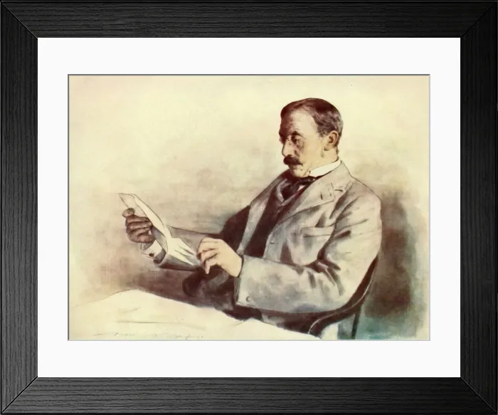 Framed Print : Lord Milner, 1901. Creator: Mortimer L Menpes Framed Print : Lord Milner, 1901. Creator: Mortimer L Menpes