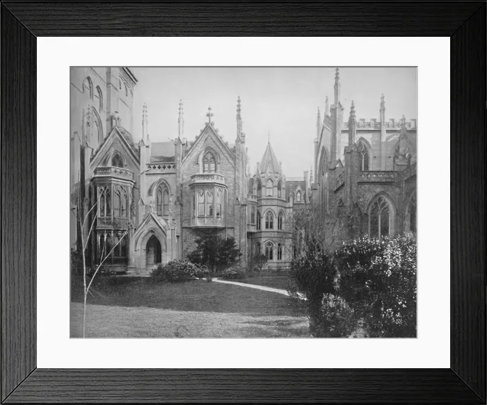 Framed Print : Grace Church and Rectory, New York, c1897. Creator: Unknown Framed Print : Grace Church and Rectory, New York, c1897. Creator: Unknown