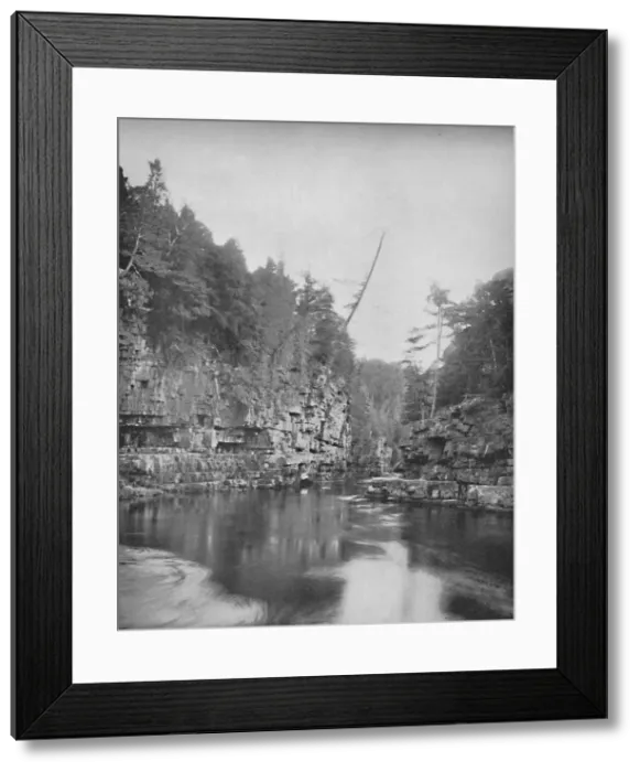 Framed Print : Upper End of Au Sable Chasm, the Adirondacks, c1897. Creator: Unknown Framed Print : Upper End of Au Sable Chasm, the Adirondacks, c1897. Creator: Unknown