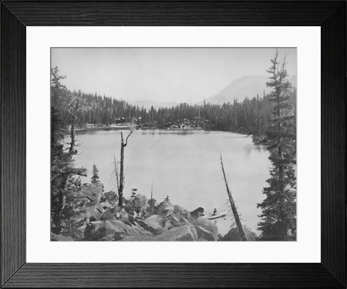 Framed Print : Green Lake, Colorado, c1897. Creator: Unknown Framed Print : Green Lake, Colorado, c1897. Creator: Unknown