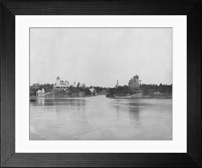 Framed Print : The Thousand Islands of the St. Lawrence, c1897. Creator: Unknown Framed Print : The Thousand Islands of the St. Lawrence, c1897. Creator: Unknown