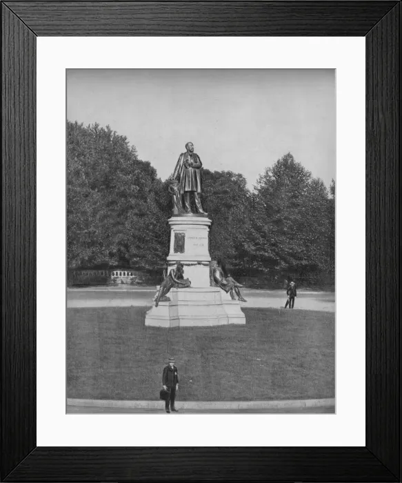 Framed Print : Garfield Statue, Washington, D. C. c1897. Creator: Unknown Framed Print : Garfield Statue, Washington, D. C. c1897. Creator: Unknown