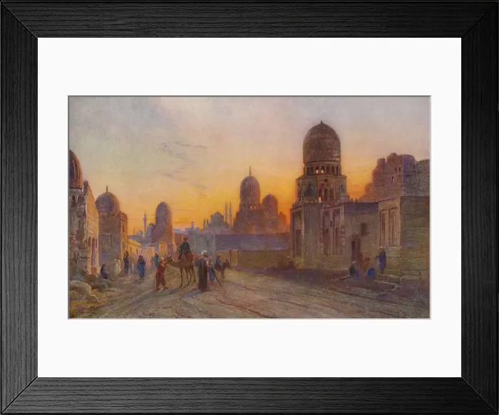 Framed Print : The Tombs of the Kaliphs, Cairo, c1850-1906, (1906). Creator: Frank Dillon Framed Print : The Tombs of the Kaliphs, Cairo, c1850-1906, (1906). Creator: Frank Dillon
