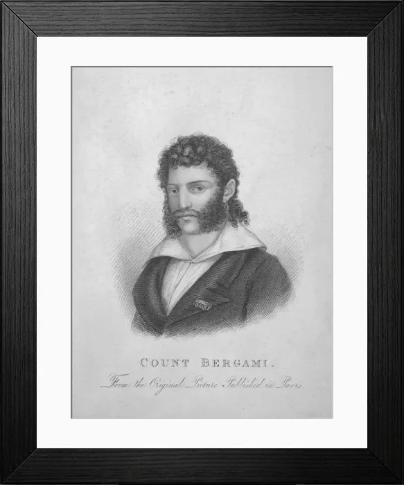 Framed Print : Count Bergami, c1820. Creator: Unknown Framed Print : Count Bergami, c1820. Creator: Unknown
