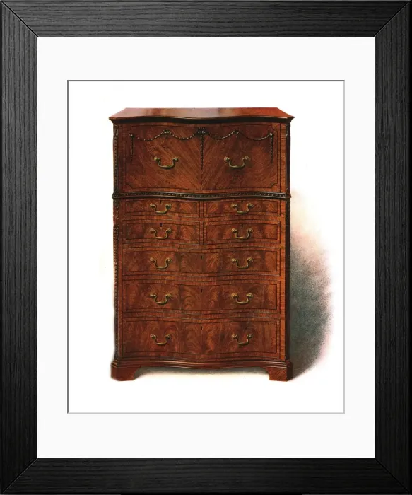 Framed Print : Mahogany Escritoire, 1907 (1908). Creator: Shirley Slocombe Framed Print : Mahogany Escritoire, 1907 (1908). Creator: Shirley Slocombe