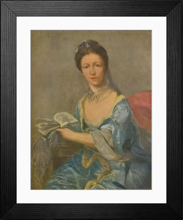 Framed Print : Fanny Burney (Mme. D Arblay), c1780, (1920). Creator: Nathaniel Hone Framed Print : Fanny Burney (Mme. D Arblay), c1780, (1920). Creator: Nathaniel Hone