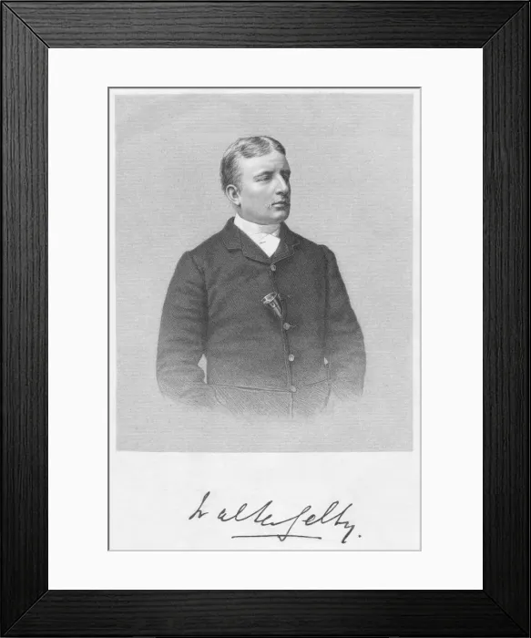 Framed Print : Portrait of a man, 1893. Creator: William Roffe Framed Print : Portrait of a man, 1893. Creator: William Roffe