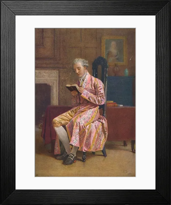 Framed Print : The Student, c1860-1898, (1906). Creator: Charles Green Framed Print : The Student, c1860-1898, (1906). Creator: Charles Green