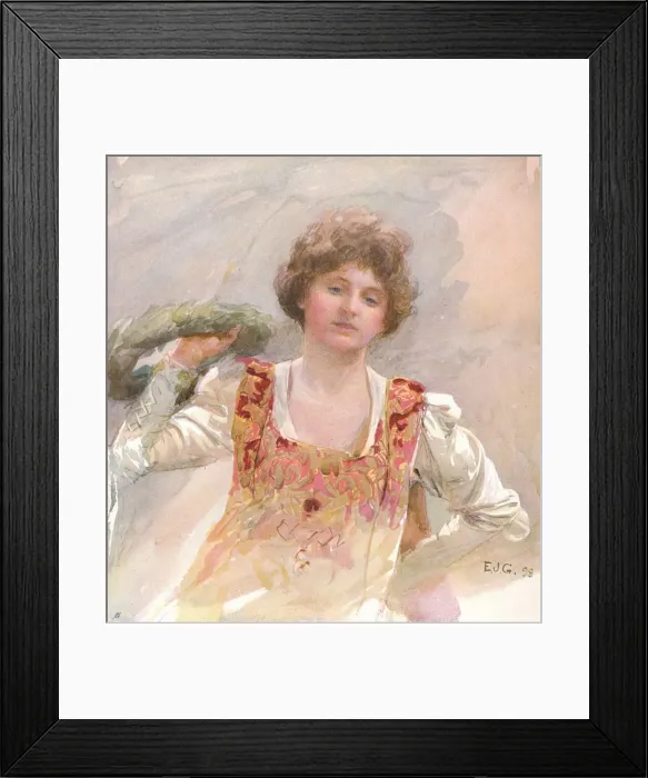 Framed Print : The Birthday, c1870-1906, (1906). Creator: Edward John Gregory