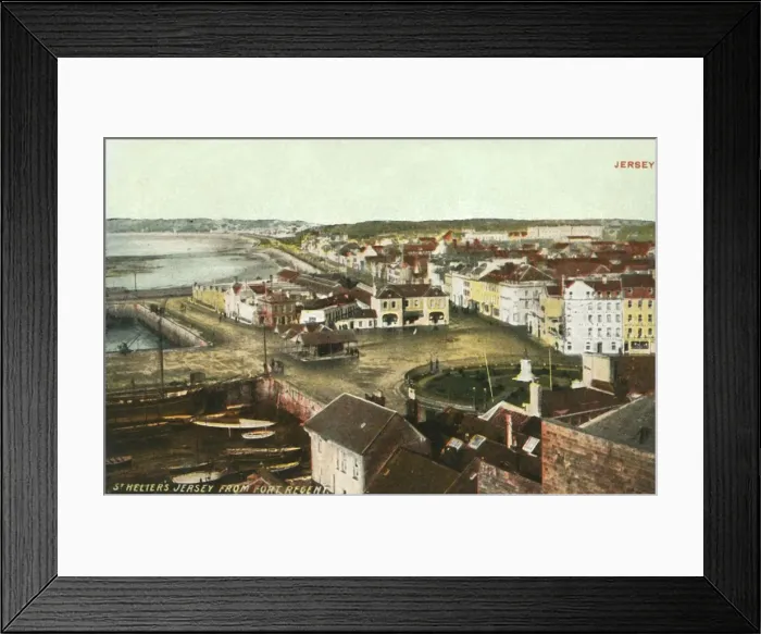 Framed Print : St. Heliers Jersey from Fort Regent, 1906. Creator: Unknown Framed Print : St. Heliers Jersey from Fort Regent, 1906. Creator: Unknown
