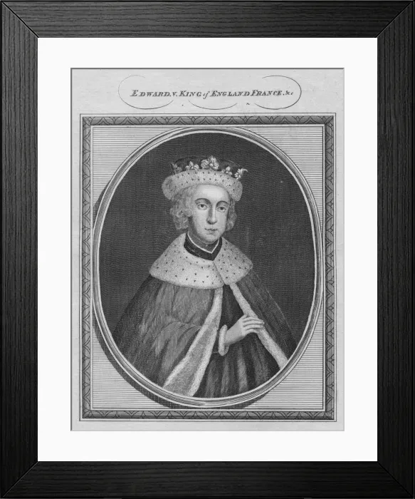 Framed Print : Edward, King of England, France, 1787. Creator: Unknown Framed Print : Edward, King of England, France, 1787. Creator: Unknown
