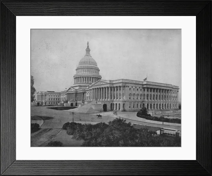Framed Print : The Capitol, Washington, c1897. Creator: Unknown Framed Print : The Capitol, Washington, c1897. Creator: Unknown