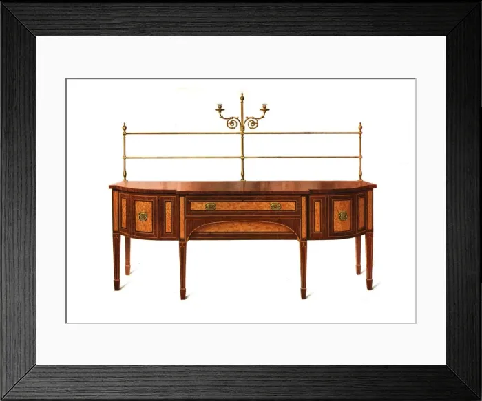 Framed Print : Satinwood and Mahogany Sideboard, 1907 (1908). Creator: Shirley Slocombe Framed Print : Satinwood and Mahogany Sideboard, 1907 (1908). Creator: Shirley Slocombe
