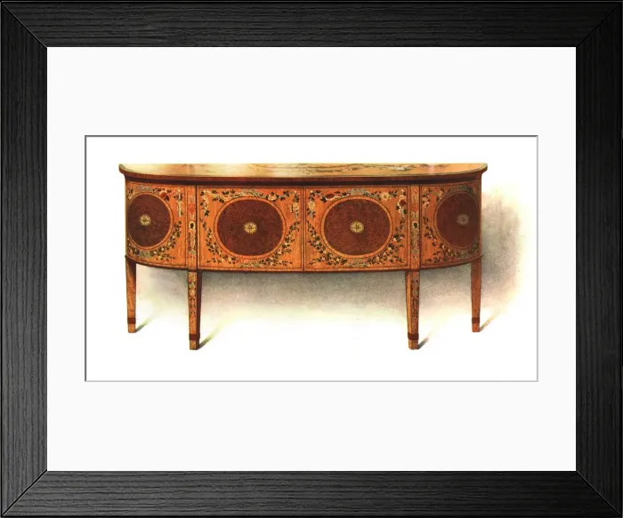 Framed Print : Painted Sideboard-commode, 1908. Creator: Shirley Slocombe Framed Print : Painted Sideboard-commode, 1908. Creator: Shirley Slocombe