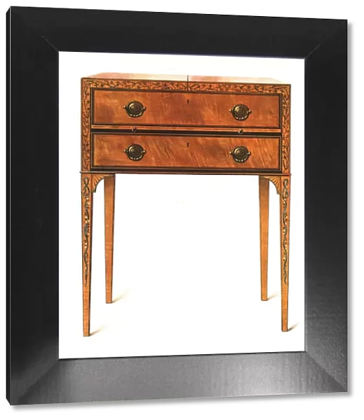 Painted Satin-Wood Dressing-Table, 1908. Creator: Shirley Slocombe