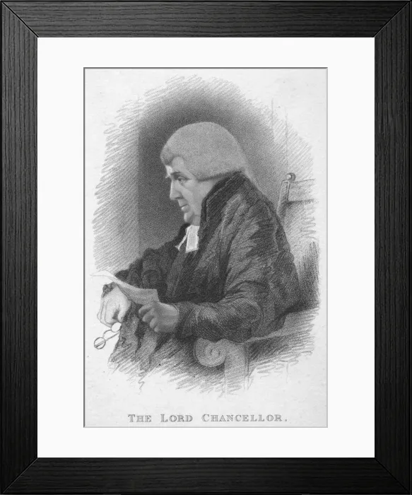 Framed Print : The Lord Chancellor, c1820. Creator: T Wright Framed Print : The Lord Chancellor, c1820. Creator: T Wright