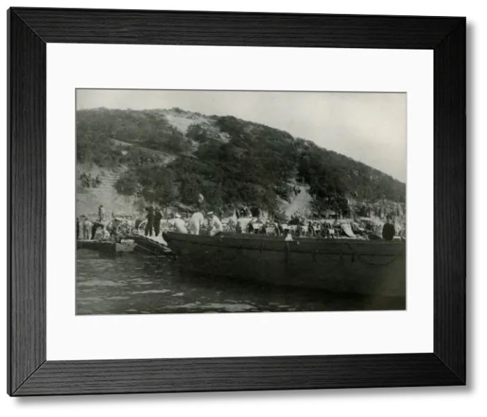 Framed Print : The Australian Landing-Place at Gaba-Tepe, (1919). Creator: Unknown Framed Print : The Australian Landing-Place at Gaba-Tepe, (1919). Creator: Unknown