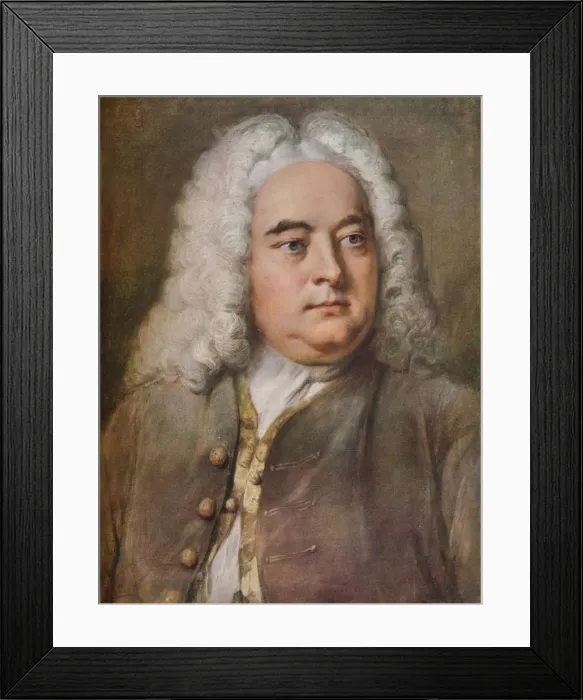 Framed Print : Handel, c1740, (1920). Creator: William Hoare Framed Print : Handel, c1740, (1920). Creator: William Hoare