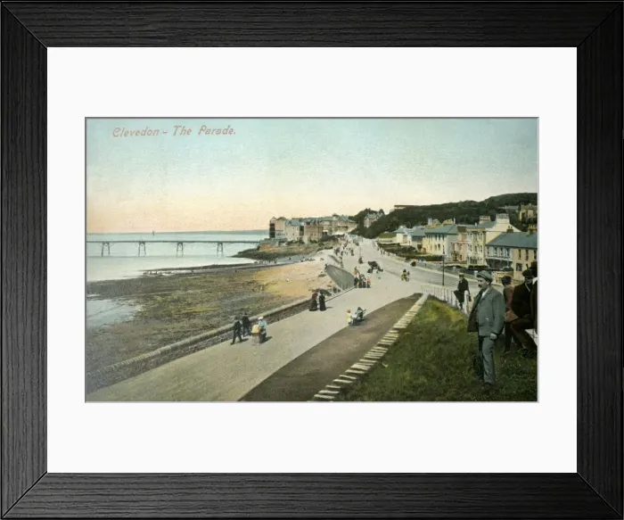 Framed Print : Clevedon - The Parade, 1907. Creator: Unknown