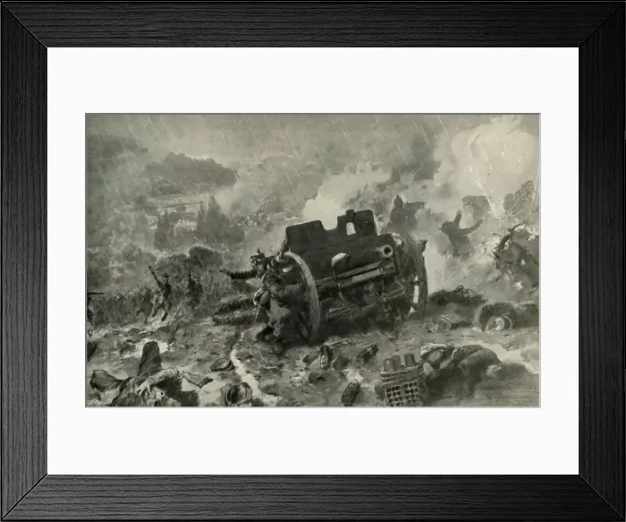 Framed Print : A Brilliant French Attack on the German Position in the Argonne, (1919). Creator: Unknown Framed Print : A Brilliant French Attack on the German Position in the Argonne, (1919). Creator: Unknown