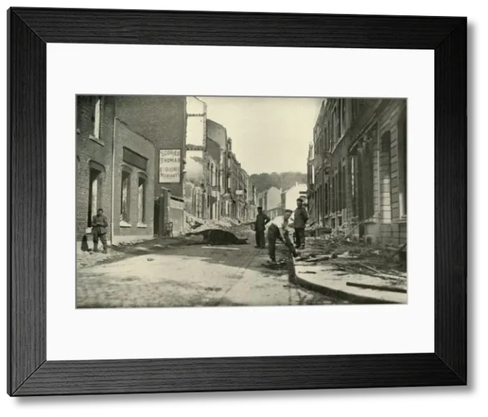 Framed Print : The Avenue De Mstricht, Vise, (1919). Creator: Unknown Framed Print : The Avenue De Mstricht, Vise, (1919). Creator: Unknown
